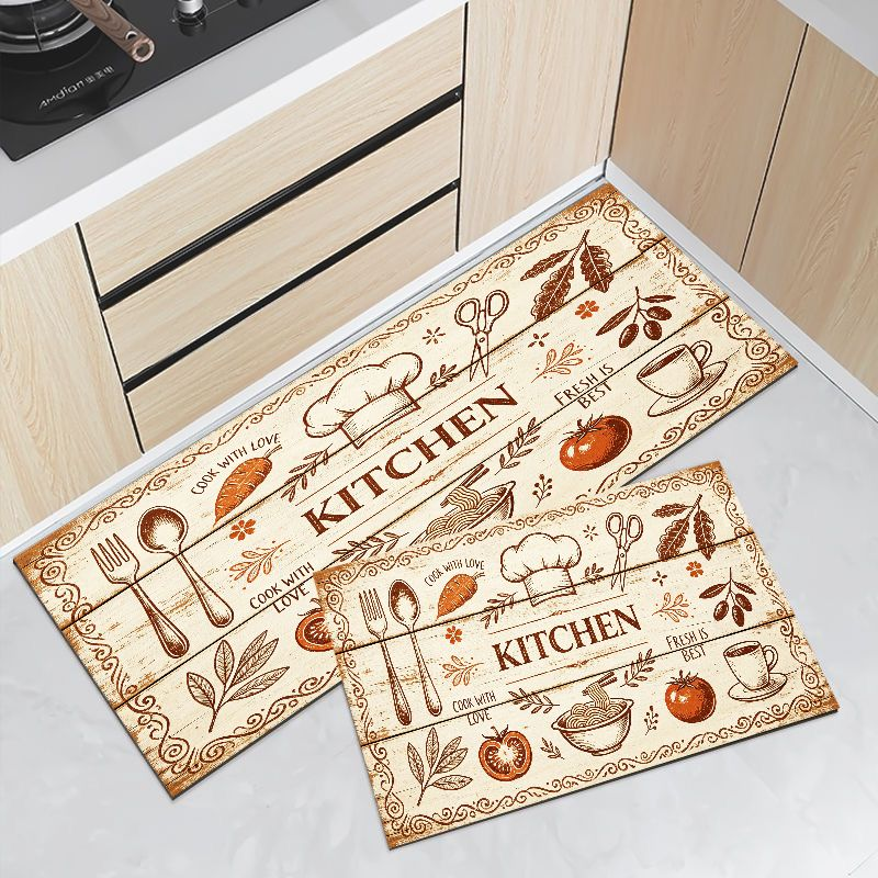 Home Cooking Made Easy - طقم سجاد مطبخ VIKAMA بتصميم قبعة