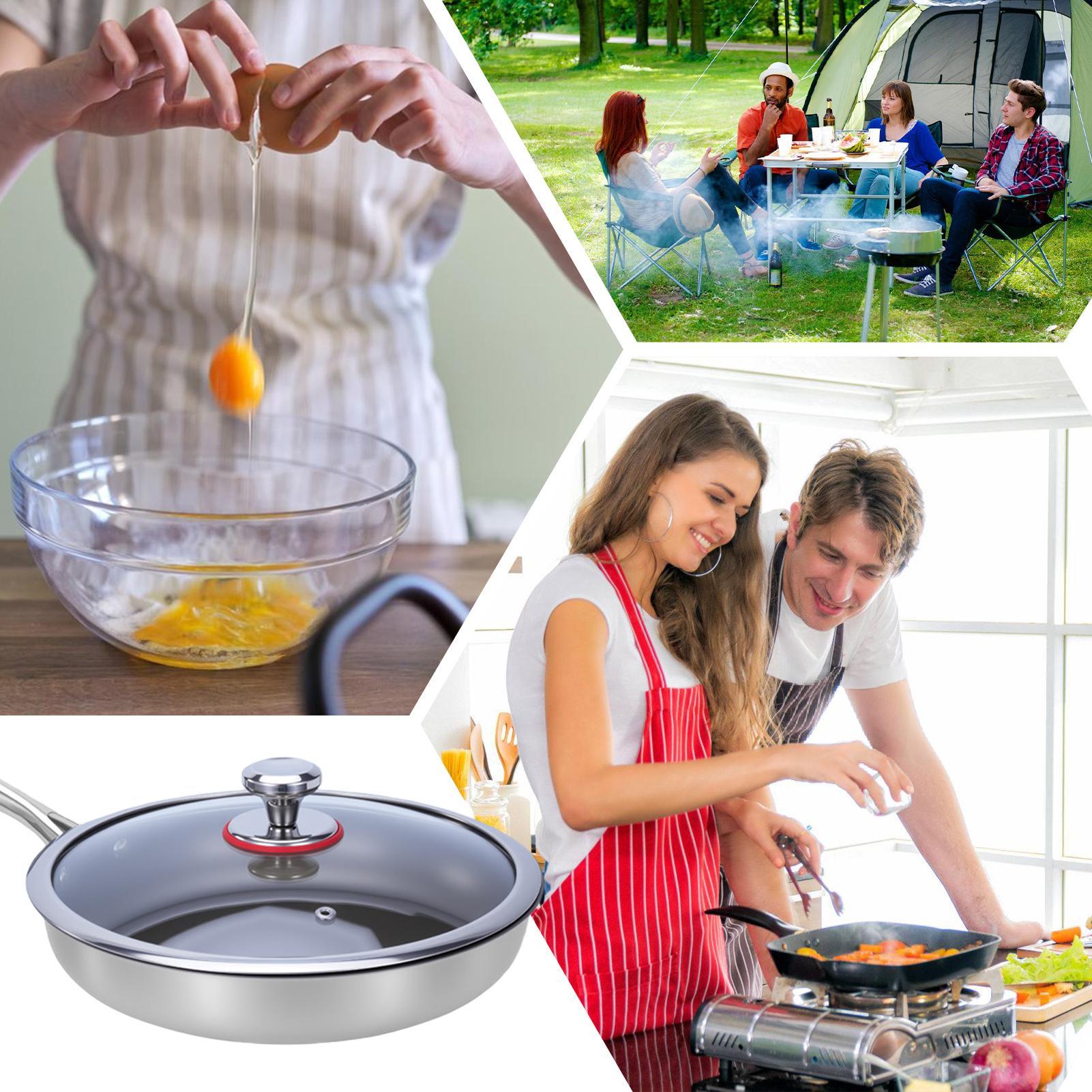 Home Cooking Steak - مقلاة طهي من التيتانيوم غير لاصقة،