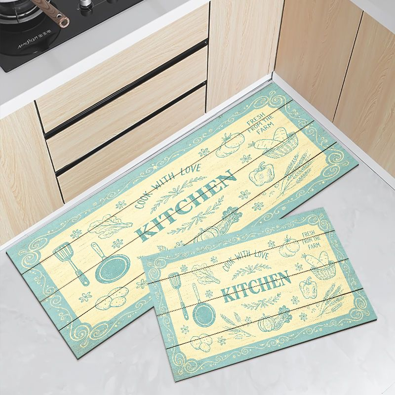 Home Cooking Made Easy - طقم سجاد مطبخ عتيق بتصميم مزرعة