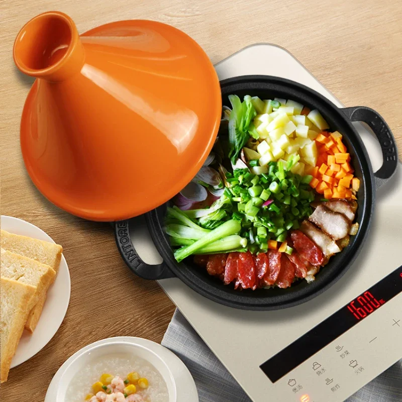 Tagine Clay Pot - قدر طاجين مغربي من الحديد الزهر