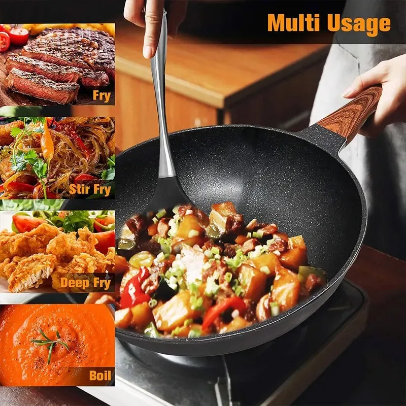 مقلاة غير لاصقة لموقد الغاز ،  - مراجعة Home Cooking Steak وسعره
