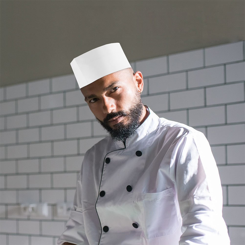 50 قطعة من قبعات الطهاة البيضا - مراجعة Home Cooking Cafe وسعره