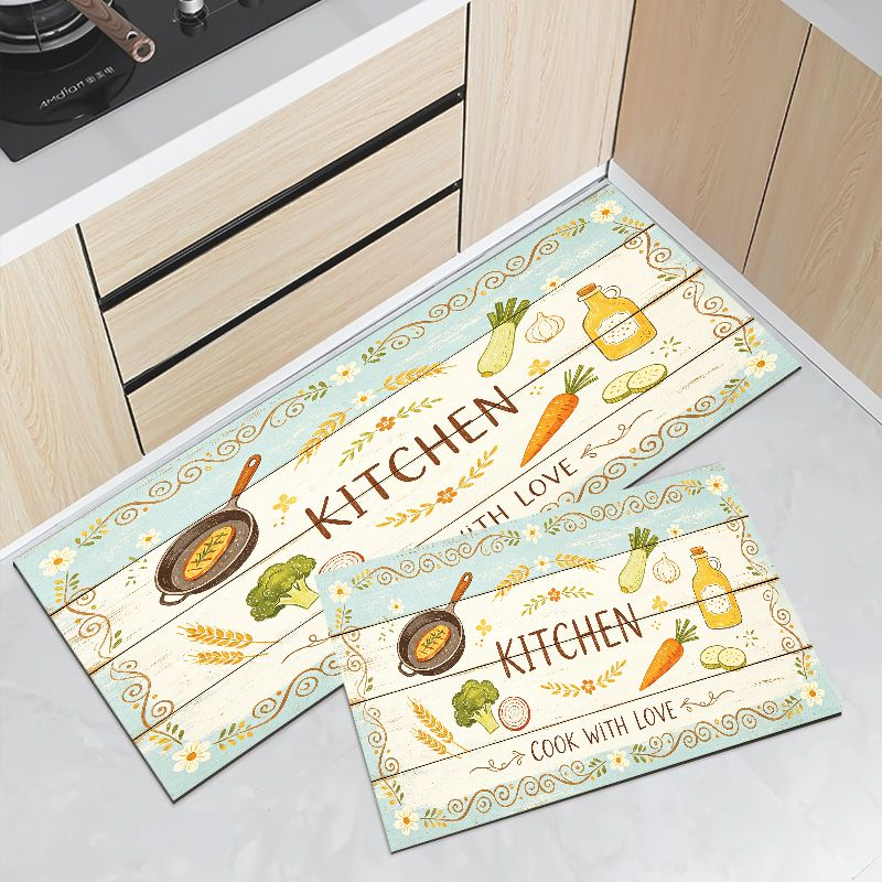 طقم سجاد مطبخ عتيق بتصميم مزرع - مراجعة Home Cooking Made Easy وسعره